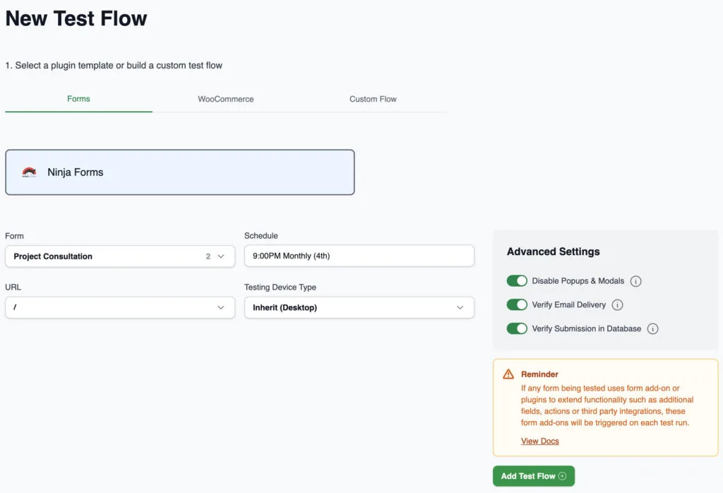 Add new test flow ui CheckView
