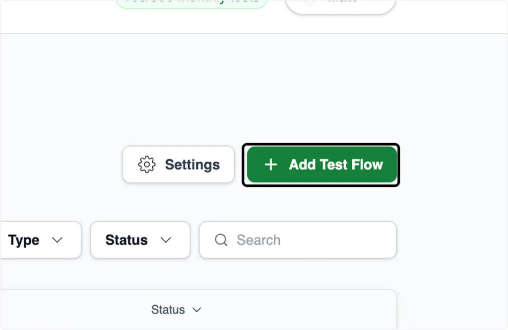 Add test flow CheckView