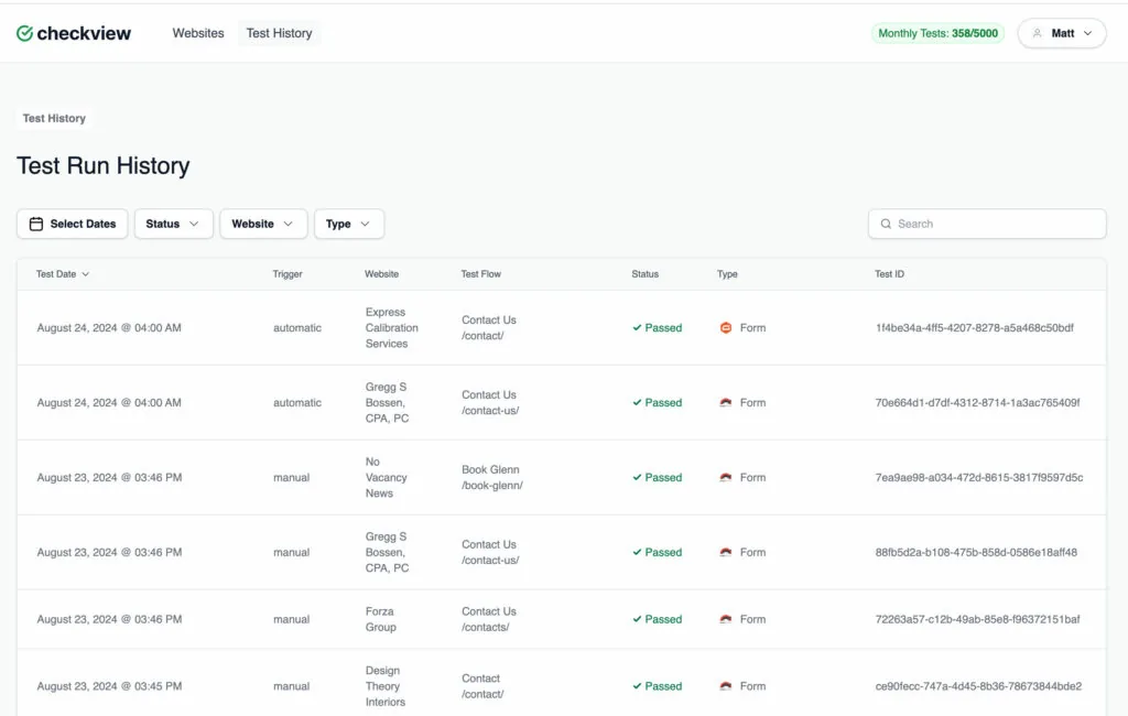 Automated testing peace of mind CheckView