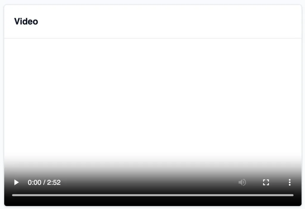 Blank screen blank video