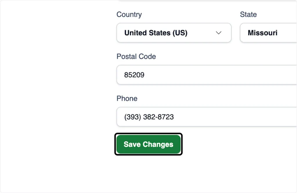 Click save changes