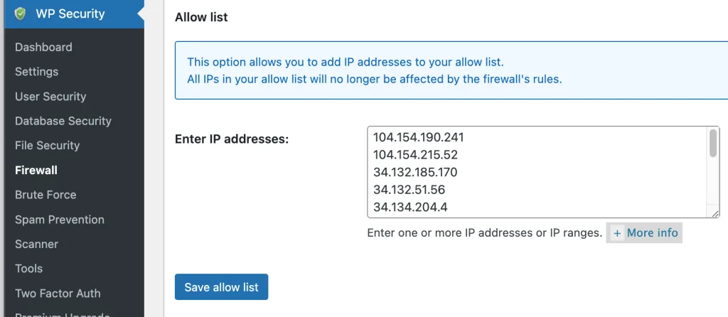Monitor for any errors. If the test fails, double-check the IP entries and ensure they were saved properly.