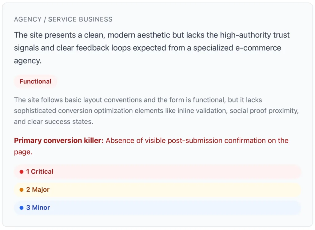 UX audit CheckView